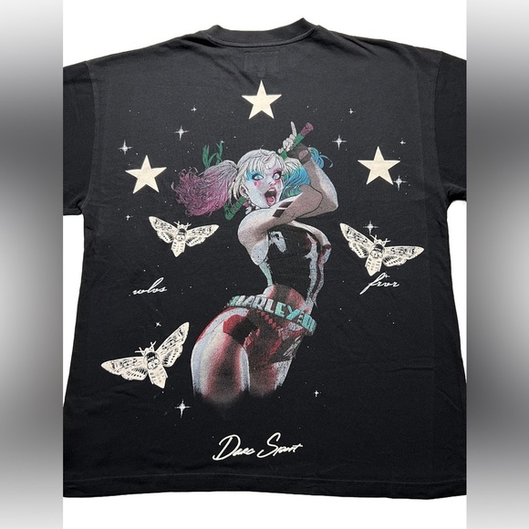 Batman Harley Quinn x Darc Sport Oversized T-Shirt Large Black NWT - Picture 3 of 7